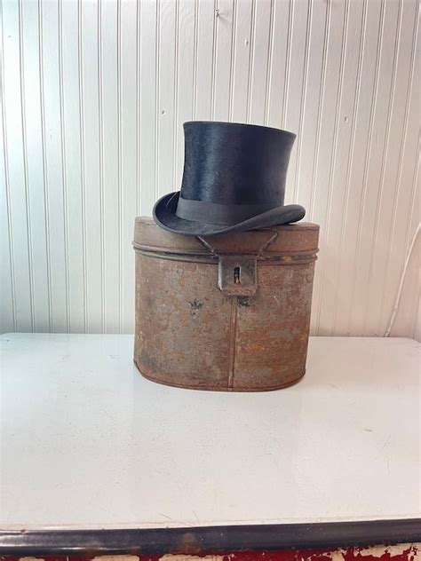 british nickel plated dome top metal hat box|Antique Metal Boxes .